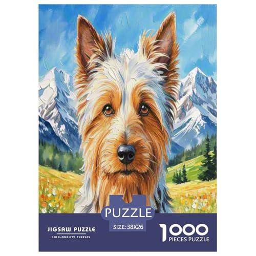 Der Bedlington Terrier 1000 Teile Tierhund Puzzles Premium Quality Familienspiel - Home Room Decoration Für Erwachsene, Familien Passen Buntes Spielzeug 38x26cm/1000pcs Der Bedlington Terrier 1000 Teile Tierhund Puzzles Premium Quality Familienspiel - Home Room Decoration Für Erwachsene, Familien Passen Buntes Spielzeug 38x26cm/1000pcs von MMDASBVPE