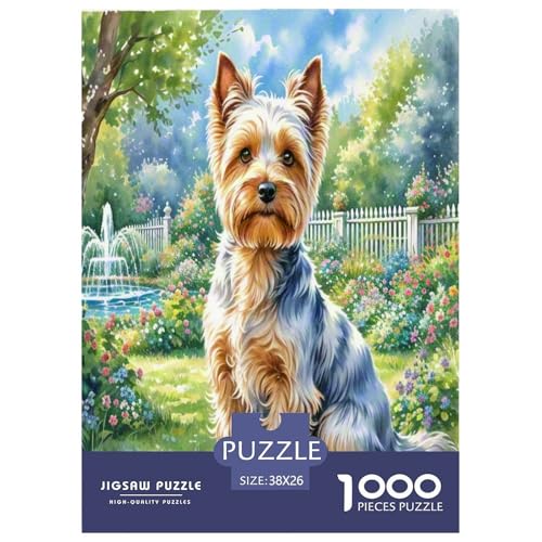 Der Bedlington Terrier 1000 Teile Tierhund Puzzles Premium Quality Familienspiel - Home Room Decoration Für Erwachsene, Familien Passen Wertvoll Geschenk Für Kinder 38x26cm/1000pcs von MMDASBVPE