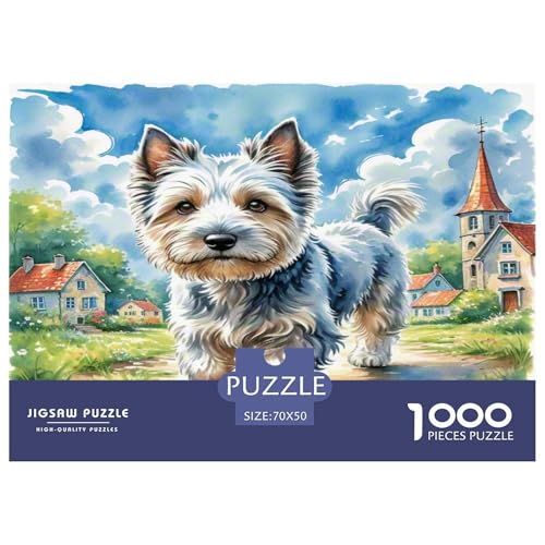 Der Bedlington Terrier 1000 Teile Tierhund Puzzles Premium Quality Familienspiel - Home Room Decoration Für Erwachsene Und Kinder Ab 12 Jahren Buntes Spielzeug 70x50cm/1000pcs Der Bedlington Terrier 1000 Teile Tierhund Puzzles Premium Quality Familienspiel - Home Room Decoration Für Erwachsene Und Kinder Ab 12 Jahren Buntes Spielzeug 70x50cm/1000pcs von MMDASBVPE