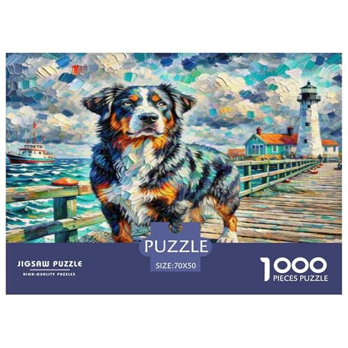 Der Bedlington Terrier 1000 Teile Tierhund Puzzles Premium Quality Familienspiel - Home Room Decoration Unterhaltung Für Erwachsene Und Kinder Geschenk Für Von 12 Jahren 70x50cm/1000pcs Der Bedlington Terrier 1000 Teile Tierhund Puzzles Premium Quality Familienspiel - Home Room Decoration Unterhaltung Für Erwachsene Und Kinder Geschenk Für Von 12 Jahren 70x50cm/1000pcs von MMDASBVPE