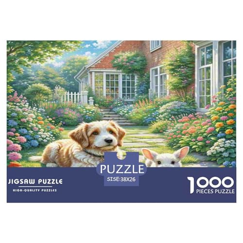 Der Bedlington Terrier 1000 Teile Tierhund Puzzles Premium Quality Pädagogisch - Home Room Decoration Erwachsene Und Kinder Wertvoll Geschenk Für 38x26cm/1000pcs von MMDASBVPE