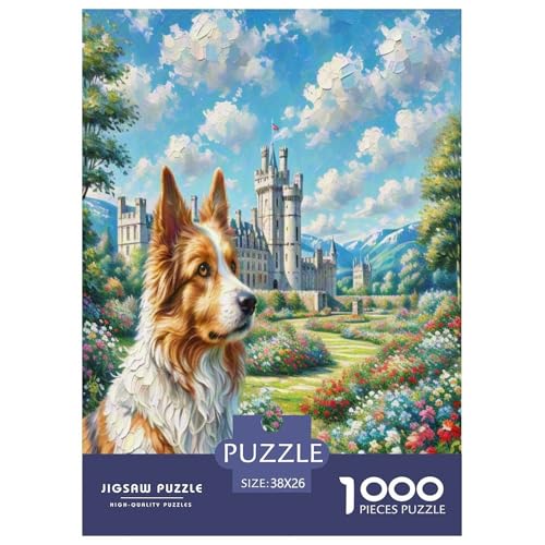 Der Bedlington Terrier 1000 Teile Tierhund Puzzles Premium Quality Pädagogisch - Home Room Decoration Für Erwachsene Und Kinder Ab 12 Jahren Wertvoll Geschenk Für 38x26cm/1000pcs von MMDASBVPE