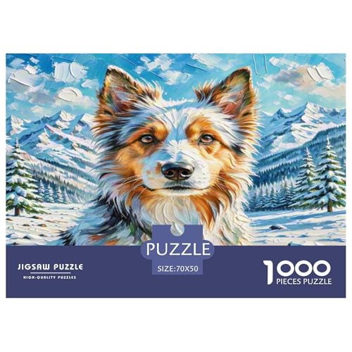 Der Bedlington Terrier 1000-teiliges Tierhund Puzzles Premium Quality Familienspiel - Home Room Decoration Für Erwachsene Und Kinder Ab 12 Jahren Wertvoll Geschenk Für 70x50cm/1000pcs von MMDASBVPE