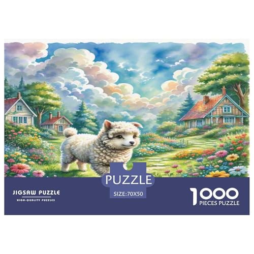 Der Bedlington Terrier 1000-teiliges Tierhund Puzzles Premium Quality Familienspiel - Home Room Decoration Für Erwachsene Und Kinder Ab 12 Jahren Wertvoll Geschenk Für 70x50cm/1000pcs Der Bedlington Terrier 1000-teiliges Tierhund Puzzles Premium Quality Familienspiel - Home Room Decoration Für Erwachsene Und Kinder Ab 12 Jahren Wertvoll Geschenk Für 70x50cm/1000pcs von MMDASBVPE