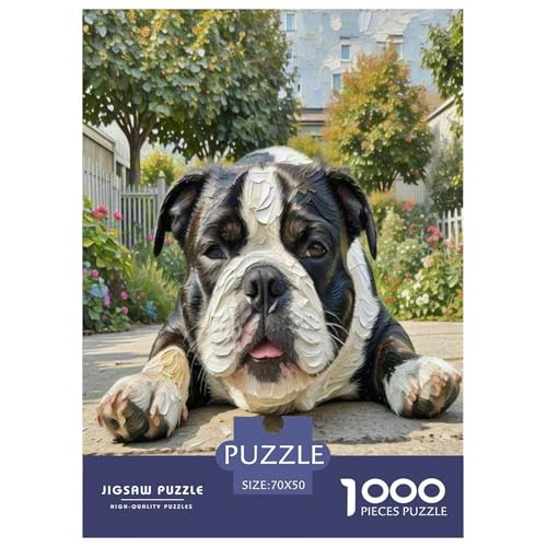 Der Boston Terrier 1000 Teile Tier Puzzles Premium Quality Familienspiel - Home Room Decoration Für Erwachsene Und Kinder Ab 12 Jahren Wertvoll Geschenk Für 70x50cm/1000pcs Der Boston Terrier 1000 Teile Tier Puzzles Premium Quality Familienspiel - Home Room Decoration Für Erwachsene Und Kinder Ab 12 Jahren Wertvoll Geschenk Für 70x50cm/1000pcs von MMDASBVPE