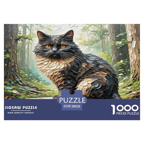 Dongcini Katze 1000 Teile Tier Puzzles Premium Quality Familienspiel - Home Room Decoration Erwachsene Und Kinder Buntes Spielzeug 38x26cm/1000pcs Dongcini Katze 1000 Teile Tier Puzzles Premium Quality Familienspiel - Home Room Decoration Erwachsene Und Kinder Buntes Spielzeug 38x26cm/1000pcs von MMDASBVPE