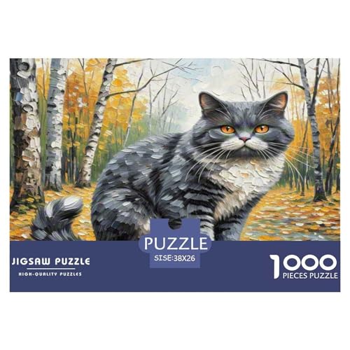 Dongcini Katze 1000 Teile Tier Puzzles Premium Quality Familienspiel - Home Room Decoration Für Erwachsene, Familien Passen Buntes Spielzeug 38x26cm/1000pcs Dongcini Katze 1000 Teile Tier Puzzles Premium Quality Familienspiel - Home Room Decoration Für Erwachsene, Familien Passen Buntes Spielzeug 38x26cm/1000pcs von MMDASBVPE