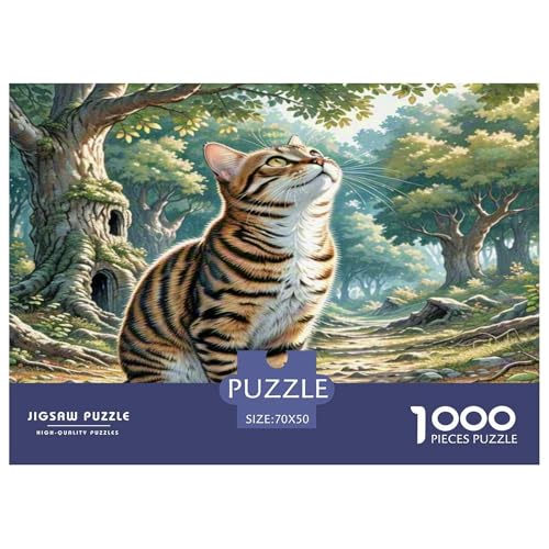 Dongcini Katze 1000 Teile Tier Puzzles Premium Quality Familienspiel - Home Room Decoration Unterhaltung Für Erwachsene Und Kinder Buntes Spielzeug 70x50cm/1000pcs Dongcini Katze 1000 Teile Tier Puzzles Premium Quality Familienspiel - Home Room Decoration Unterhaltung Für Erwachsene Und Kinder Buntes Spielzeug 70x50cm/1000pcs von MMDASBVPE