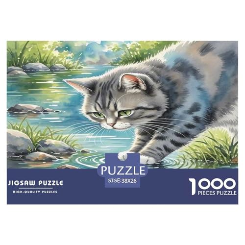 Dongcini Katze 1000 Teile Tier Puzzles Premium Quality Familienspiel - Home Room Decoration Unterhaltung Für Erwachsene Und Kinder Wertvoll Geschenk Für 38x26cm/1000pcs Dongcini Katze 1000 Teile Tier Puzzles Premium Quality Familienspiel - Home Room Decoration Unterhaltung Für Erwachsene Und Kinder Wertvoll Geschenk Für 38x26cm/1000pcs von MMDASBVPE