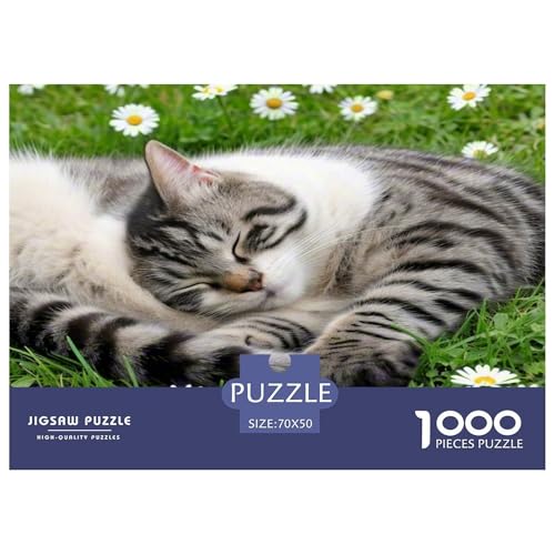 Dongcini Katze 1000 Teile Tier Puzzles Premium Quality Familienspiel - Home Room Decoration Unterhaltung Für Erwachsene Und Kinder Wertvoll Geschenk Für 70x50cm/1000pcs Dongcini Katze 1000 Teile Tier Puzzles Premium Quality Familienspiel - Home Room Decoration Unterhaltung Für Erwachsene Und Kinder Wertvoll Geschenk Für 70x50cm/1000pcs von MMDASBVPE