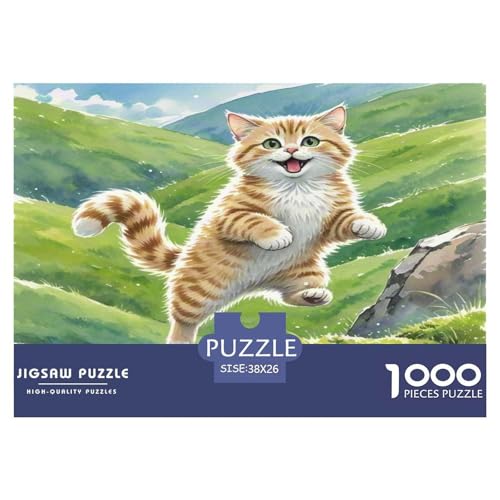 Dongcini Katze 1000 Teile Tier Puzzles Premium Quality Pädagogisch - Home Room Decoration Erwachsene Und Kinder Buntes Spielzeug 38x26cm/1000pcs Dongcini Katze 1000 Teile Tier Puzzles Premium Quality Pädagogisch - Home Room Decoration Erwachsene Und Kinder Buntes Spielzeug 38x26cm/1000pcs von MMDASBVPE