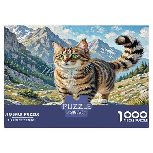 Dongcini Katze 1000 Teile Tier Puzzles Premium Quality Pädagogisch - Home Room Decoration Erwachsene Und Kinder Wertvoll Geschenk Für 38x26cm/1000pcs Dongcini Katze 1000 Teile Tier Puzzles Premium Quality Pädagogisch - Home Room Decoration Erwachsene Und Kinder Wertvoll Geschenk Für 38x26cm/1000pcs von MMDASBVPE