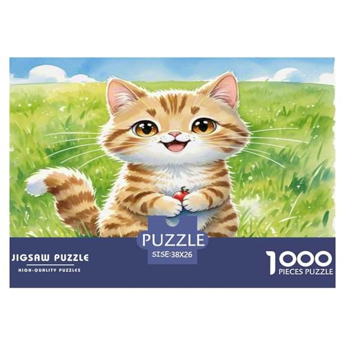Dongcini Katze 1000 Teile Tier Puzzles Premium Quality Pädagogisch - Home Room Decoration Für Erwachsene Und Kinder Ab 12 Jahren Geschenk Für Von 12 Jahren 38x26cm/1000pcs Dongcini Katze 1000 Teile Tier Puzzles Premium Quality Pädagogisch - Home Room Decoration Für Erwachsene Und Kinder Ab 12 Jahren Geschenk Für Von 12 Jahren 38x26cm/1000pcs von MMDASBVPE