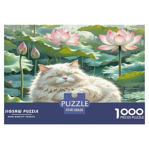 Dongcini Katze 1000-teiliges Tier Puzzles Premium Quality Familienspiel - Home Room Decoration Erwachsene Und Kinder Buntes Spielzeug 38x26cm/1000pcs Dongcini Katze 1000-teiliges Tier Puzzles Premium Quality Familienspiel - Home Room Decoration Erwachsene Und Kinder Buntes Spielzeug 38x26cm/1000pcs von MMDASBVPE