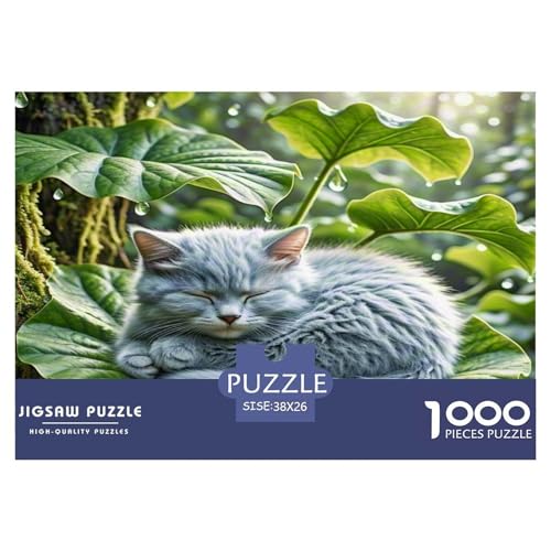 Dongcini Katze 1000-teiliges Tier Puzzles Premium Quality Familienspiel - Home Room Decoration Erwachsene Und Kinder Wertvoll Geschenk Für 38x26cm/1000pcs Dongcini Katze 1000-teiliges Tier Puzzles Premium Quality Familienspiel - Home Room Decoration Erwachsene Und Kinder Wertvoll Geschenk Für 38x26cm/1000pcs von MMDASBVPE