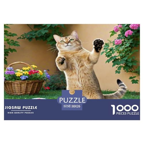 Dongcini Katze 1000-teiliges Tier Puzzles Premium Quality Familienspiel - Home Room Decoration Erwachsene Und Kinder Wertvoll Geschenk Für 38x26cm/1000pcs Dongcini Katze 1000-teiliges Tier Puzzles Premium Quality Familienspiel - Home Room Decoration Erwachsene Und Kinder Wertvoll Geschenk Für 38x26cm/1000pcs von MMDASBVPE