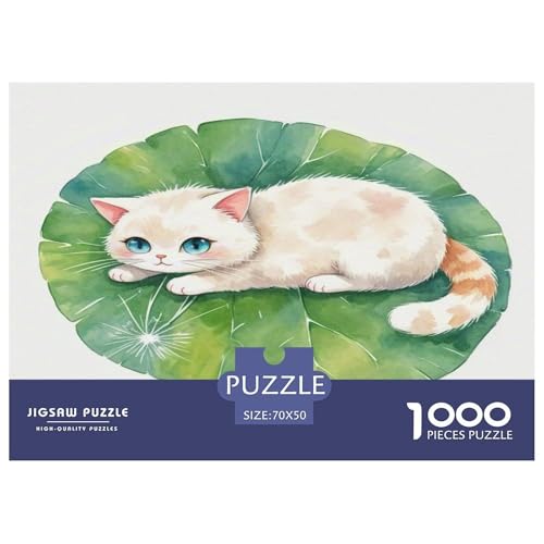 Dongcini Katze 1000-teiliges Tier Puzzles Premium Quality Familienspiel - Home Room Decoration Unterhaltung Für Erwachsene Und Kinder Wertvoll Geschenk Für 70x50cm/1000pcs Dongcini Katze 1000-teiliges Tier Puzzles Premium Quality Familienspiel - Home Room Decoration Unterhaltung Für Erwachsene Und Kinder Wertvoll Geschenk Für 70x50cm/1000pcs von MMDASBVPE