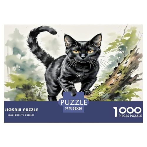 Europäisches Kurzhaar 1000 Teile Tier Puzzles Premium Quality Familienspiel - Home Room Decoration Für Erwachsene Und Kinder Ab 12 Jahren Wertvoll Geschenk Für 38x26cm/1000pcs von MMDASBVPE