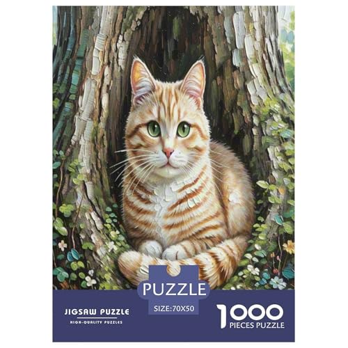 Europäisches Kurzhaar 1000 Teile Tier Puzzles Premium Quality Familienspiel - Home Room Decoration Für Erwachsene Und Kinder Ab 12 Jahren Wertvoll Geschenk Für 70x50cm/1000pcs von MMDASBVPE