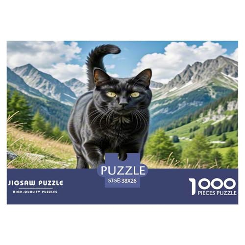 Europäisches Kurzhaar 1000 Teile Tier Puzzles Premium Quality Pädagogisch - Home Room Decoration Für Erwachsene Und Kinder Ab 12 Jahren Buntes Spielzeug 38x26cm/1000pcs von MMDASBVPE