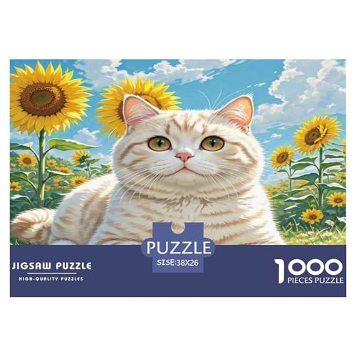 Europäisches Kurzhaar 1000 Teile Tier Puzzles Premium Quality Pädagogisch - Home Room Decoration Für Erwachsene Und Kinder Ab 12 Jahren Wertvoll Geschenk Für 38x26cm/1000pcs von MMDASBVPE