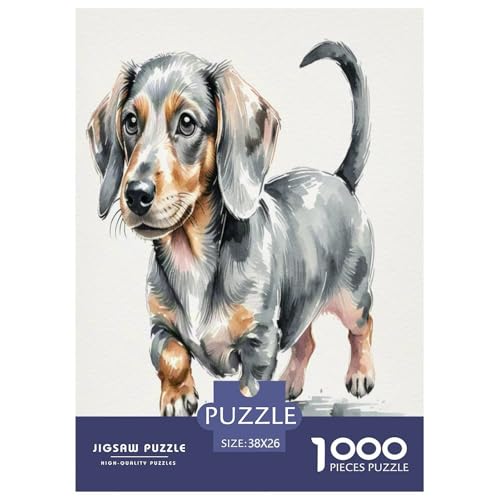 Französische Bulldogge 1000 Teile Kleine Tierhunde Puzzles Premium Quality Pädagogisch - Home Room Decoration Erwachsene Und Kinder Wertvoll Geschenk Für 38x26cm/1000pcs von MMDASBVPE