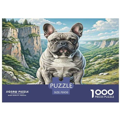 Französische Bulldogge 1000 Teile Tier Puzzles Premium Quality Familienspiel - Home Room Decoration Für Erwachsene Und Kinder Ab 12 Jahren Buntes Spielzeug 70x50cm/1000pcs Französische Bulldogge 1000 Teile Tier Puzzles Premium Quality Familienspiel - Home Room Decoration Für Erwachsene Und Kinder Ab 12 Jahren Buntes Spielzeug 70x50cm/1000pcs von MMDASBVPE