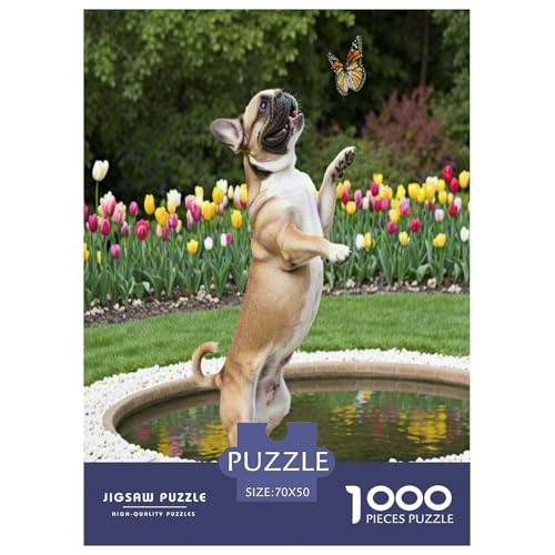 Französische Bulldogge 1000 Teile Tier Puzzles Premium Quality Familienspiel - Home Room Decoration Für Erwachsene Und Kinder Ab 12 Jahren Buntes Spielzeug 70x50cm/1000pcs Französische Bulldogge 1000 Teile Tier Puzzles Premium Quality Familienspiel - Home Room Decoration Für Erwachsene Und Kinder Ab 12 Jahren Buntes Spielzeug 70x50cm/1000pcs von MMDASBVPE