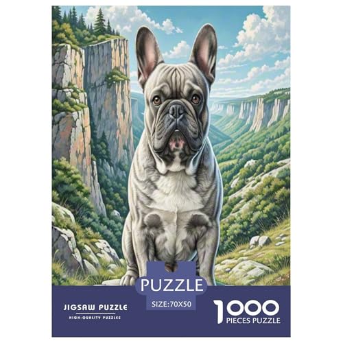 Französische Bulldogge 1000 Teile Tier Puzzles Premium Quality Familienspiel - Home Room Decoration Für Erwachsene Und Kinder Ab 12 Jahren Buntes Spielzeug 70x50cm/1000pcs Französische Bulldogge 1000 Teile Tier Puzzles Premium Quality Familienspiel - Home Room Decoration Für Erwachsene Und Kinder Ab 12 Jahren Buntes Spielzeug 70x50cm/1000pcs von MMDASBVPE