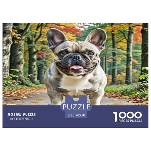 Französische Bulldogge 1000 Teile Tier Puzzles Premium Quality Familienspiel - Home Room Decoration Für Erwachsene Und Kinder Ab 12 Jahren Wertvoll Geschenk Für 70x50cm/1000pcs Französische Bulldogge 1000 Teile Tier Puzzles Premium Quality Familienspiel - Home Room Decoration Für Erwachsene Und Kinder Ab 12 Jahren Wertvoll Geschenk Für 70x50cm/1000pcs von MMDASBVPE