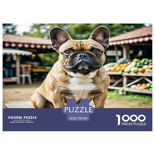 Französische Bulldogge 1000-teiliges Kleine Tierhunde Puzzles Premium Quality Pädagogisch - Home Room Decoration Erwachsene Und Kinder Geschenk Für Von 12 Jahren 70x50cm/1000pcs Französische Bulldogge 1000-teiliges Kleine Tierhunde Puzzles Premium Quality Pädagogisch - Home Room Decoration Erwachsene Und Kinder Geschenk Für Von 12 Jahren 70x50cm/1000pcs von MMDASBVPE