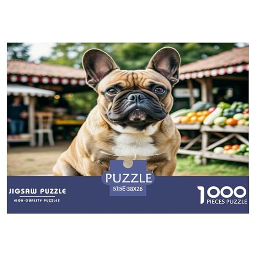 Französische Bulldogge 1000-teiliges Kleine Tierhunde Puzzles Premium Quality Pädagogisch - Home Room Decoration Erwachsene Und Kinder Wertvoll Geschenk Für 38x26cm/1000pcs Französische Bulldogge 1000-teiliges Kleine Tierhunde Puzzles Premium Quality Pädagogisch - Home Room Decoration Erwachsene Und Kinder Wertvoll Geschenk Für 38x26cm/1000pcs von MMDASBVPE