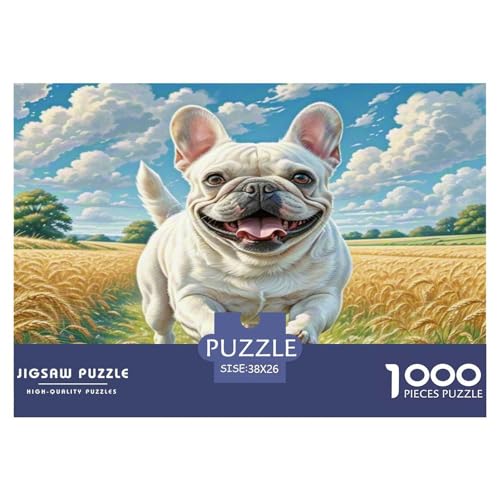 Französische Bulldogge 1000-teiliges Kleine Tierhunde Puzzles Premium Quality Pädagogisch - Home Room Decoration Für Erwachsene, Familien Passen Buntes Spielzeug 38x26cm/1000pcs Französische Bulldogge 1000-teiliges Kleine Tierhunde Puzzles Premium Quality Pädagogisch - Home Room Decoration Für Erwachsene, Familien Passen Buntes Spielzeug 38x26cm/1000pcs von MMDASBVPE