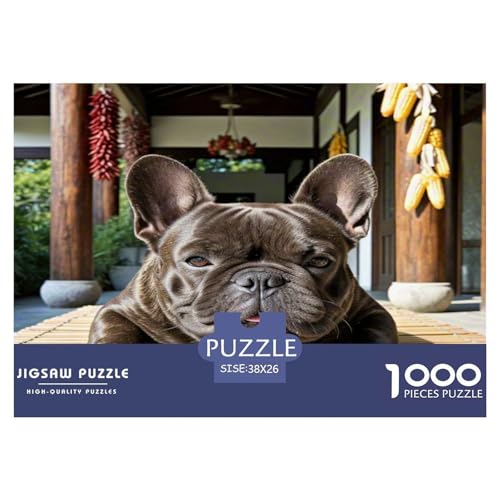 Französische Bulldogge 1000-teiliges Kleine Tierhunde Puzzles Premium Quality Pädagogisch - Home Room Decoration Unterhaltung Für Erwachsene Und Kinder Buntes Spielzeug 38x26cm/1000pcs Französische Bulldogge 1000-teiliges Kleine Tierhunde Puzzles Premium Quality Pädagogisch - Home Room Decoration Unterhaltung Für Erwachsene Und Kinder Buntes Spielzeug 38x26cm/1000pcs von MMDASBVPE