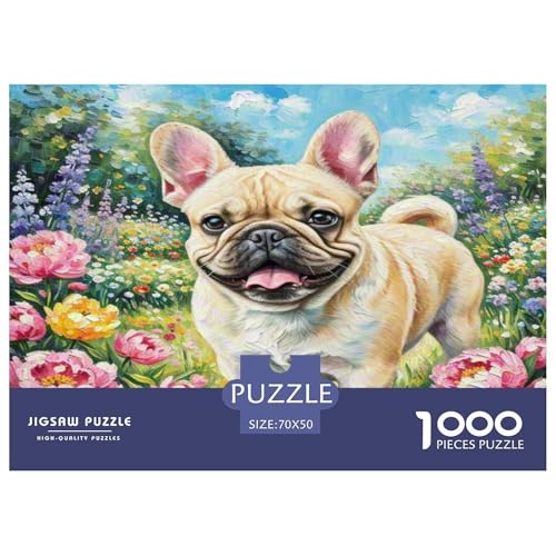 Französische Bulldogge 1000-teiliges Tier Puzzles Premium Quality Pädagogisch - Home Room Decoration Für Erwachsene Und Kinder Ab 12 Jahren Wertvoll Geschenk Für 70x50cm/1000pcs Französische Bulldogge 1000-teiliges Tier Puzzles Premium Quality Pädagogisch - Home Room Decoration Für Erwachsene Und Kinder Ab 12 Jahren Wertvoll Geschenk Für 70x50cm/1000pcs von MMDASBVPE