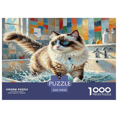 Himalaya 1000-teiliges Tier Puzzles Premium Quality Familienspiel - Home Room Decoration Für Erwachsene Und Kinder Ab 12 Jahren Buntes Spielzeug 70x50cm/1000pcs von MMDASBVPE