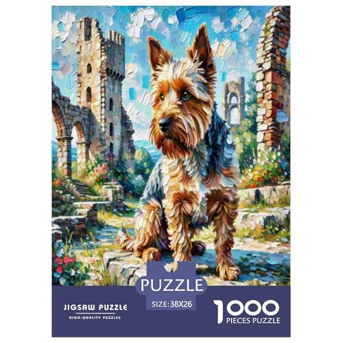 Irischer Terrier 1000 Teile Kleine Tierhunde Puzzles Premium Quality Familienspiel - Home Room Decoration Erwachsene Und Kinder Buntes Spielzeug 38x26cm/1000pcs Irischer Terrier 1000 Teile Kleine Tierhunde Puzzles Premium Quality Familienspiel - Home Room Decoration Erwachsene Und Kinder Buntes Spielzeug 38x26cm/1000pcs von MMDASBVPE
