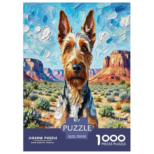Irischer Terrier 1000 Teile Kleine Tierhunde Puzzles Premium Quality Familienspiel - Home Room Decoration Erwachsene Und Kinder Wertvoll Geschenk Für 70x50cm/1000pcs Irischer Terrier 1000 Teile Kleine Tierhunde Puzzles Premium Quality Familienspiel - Home Room Decoration Erwachsene Und Kinder Wertvoll Geschenk Für 70x50cm/1000pcs von MMDASBVPE
