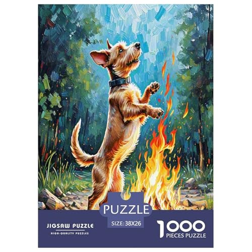 Irischer Terrier 1000 Teile Kleine Tierhunde Puzzles Premium Quality Familienspiel - Home Room Decoration Unterhaltung Für Erwachsene Und Kinder Buntes Spielzeug 38x26cm/1000pcs Irischer Terrier 1000 Teile Kleine Tierhunde Puzzles Premium Quality Familienspiel - Home Room Decoration Unterhaltung Für Erwachsene Und Kinder Buntes Spielzeug 38x26cm/1000pcs von MMDASBVPE