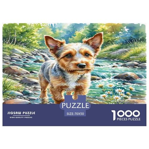Irischer Terrier 1000 Teile Kleine Tierhunde Puzzles Premium Quality Familienspiel - Home Room Decoration Unterhaltung Für Erwachsene Und Kinder Buntes Spielzeug 70x50cm/1000pcs Irischer Terrier 1000 Teile Kleine Tierhunde Puzzles Premium Quality Familienspiel - Home Room Decoration Unterhaltung Für Erwachsene Und Kinder Buntes Spielzeug 70x50cm/1000pcs von MMDASBVPE
