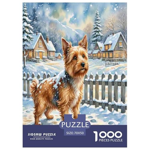 Irischer Terrier 1000 Teile Kleine Tierhunde Puzzles Premium Quality Familienspiel - Home Room Decoration Unterhaltung Für Erwachsene Und Kinder Geschenk Für Von 12 Jahren 70x50cm/1000pcs Irischer Terrier 1000 Teile Kleine Tierhunde Puzzles Premium Quality Familienspiel - Home Room Decoration Unterhaltung Für Erwachsene Und Kinder Geschenk Für Von 12 Jahren 70x50cm/1000pcs von MMDASBVPE
