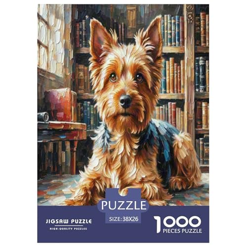Irischer Terrier 1000 Teile Kleine Tierhunde Puzzles Premium Quality Familienspiel - Home Room Decoration Unterhaltung Für Erwachsene Und Kinder Wertvoll Geschenk Für 38x26cm/1000pcs Irischer Terrier 1000 Teile Kleine Tierhunde Puzzles Premium Quality Familienspiel - Home Room Decoration Unterhaltung Für Erwachsene Und Kinder Wertvoll Geschenk Für 38x26cm/1000pcs von MMDASBVPE