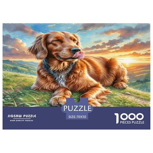 Irischer Terrier 1000 Teile Kleine Tierhunde Puzzles Premium Quality Pädagogisch - Home Room Decoration Erwachsene Und Kinder Geschenk Für Von 12 Jahren 70x50cm/1000pcs Irischer Terrier 1000 Teile Kleine Tierhunde Puzzles Premium Quality Pädagogisch - Home Room Decoration Erwachsene Und Kinder Geschenk Für Von 12 Jahren 70x50cm/1000pcs von MMDASBVPE