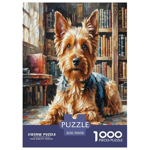 Irischer Terrier 1000 Teile Kleine Tierhunde Puzzles Premium Quality Pädagogisch - Home Room Decoration Unterhaltung Für Erwachsene Und Kinder Wertvoll Geschenk Für 70x50cm/1000pcs Irischer Terrier 1000 Teile Kleine Tierhunde Puzzles Premium Quality Pädagogisch - Home Room Decoration Unterhaltung Für Erwachsene Und Kinder Wertvoll Geschenk Für 70x50cm/1000pcs von MMDASBVPE