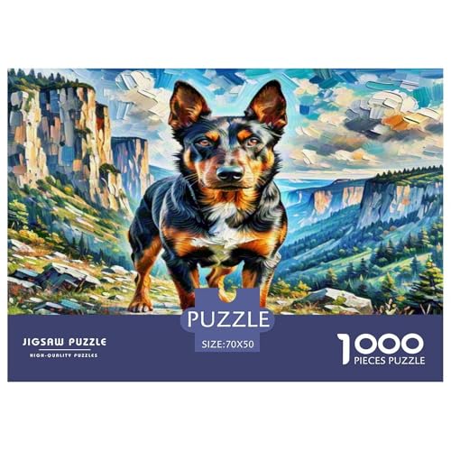 Irischer Terrier 1000 Teile Kleine Tierhunde Puzzles Premium Quality Pädagogisch - Home Room Decoration Unterhaltung Für Erwachsene Und Kinder Wertvoll Geschenk Für 70x50cm/1000pcs Irischer Terrier 1000 Teile Kleine Tierhunde Puzzles Premium Quality Pädagogisch - Home Room Decoration Unterhaltung Für Erwachsene Und Kinder Wertvoll Geschenk Für 70x50cm/1000pcs von MMDASBVPE
