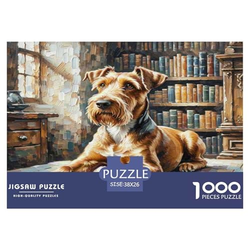 Irischer Terrier 1000-teiliges Kleine Tierhunde Puzzles Herausforderndes Pädagogisch - Home Room Decoration Erwachsene Und Kinder Wertvoll Geschenk Für 38x26cm/1000pcs Irischer Terrier 1000-teiliges Kleine Tierhunde Puzzles Herausforderndes Pädagogisch - Home Room Decoration Erwachsene Und Kinder Wertvoll Geschenk Für 38x26cm/1000pcs von MMDASBVPE