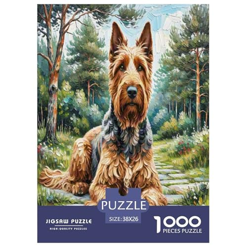 Irischer Terrier 1000-teiliges Kleine Tierhunde Puzzles Premium Quality Familienspiel - Home Room Decoration Erwachsene Und Kinder Geschenk Für Von 12 Jahren 38x26cm/1000pcs Irischer Terrier 1000-teiliges Kleine Tierhunde Puzzles Premium Quality Familienspiel - Home Room Decoration Erwachsene Und Kinder Geschenk Für Von 12 Jahren 38x26cm/1000pcs von MMDASBVPE