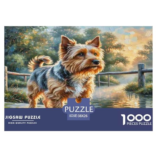 Irischer Terrier 1000-teiliges Kleine Tierhunde Puzzles Premium Quality Familienspiel - Home Room Decoration Erwachsene Und Kinder Geschenk Für Von 12 Jahren 38x26cm/1000pcs Irischer Terrier 1000-teiliges Kleine Tierhunde Puzzles Premium Quality Familienspiel - Home Room Decoration Erwachsene Und Kinder Geschenk Für Von 12 Jahren 38x26cm/1000pcs von MMDASBVPE