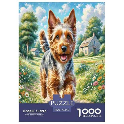 Irischer Terrier 1000-teiliges Kleine Tierhunde Puzzles Premium Quality Familienspiel - Home Room Decoration Unterhaltung Für Erwachsene Und Kinder Buntes Spielzeug 70x50cm/1000pcs Irischer Terrier 1000-teiliges Kleine Tierhunde Puzzles Premium Quality Familienspiel - Home Room Decoration Unterhaltung Für Erwachsene Und Kinder Buntes Spielzeug 70x50cm/1000pcs von MMDASBVPE