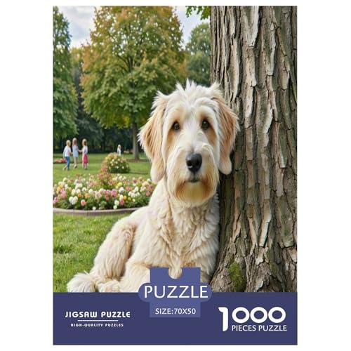 Irischer Terrier 1000-teiliges Kleine Tierhunde Puzzles Premium Quality Pädagogisch - Home Room Decoration Erwachsene Und Kinder Geschenk Für Von 12 Jahren 70x50cm/1000pcs von MMDASBVPE
